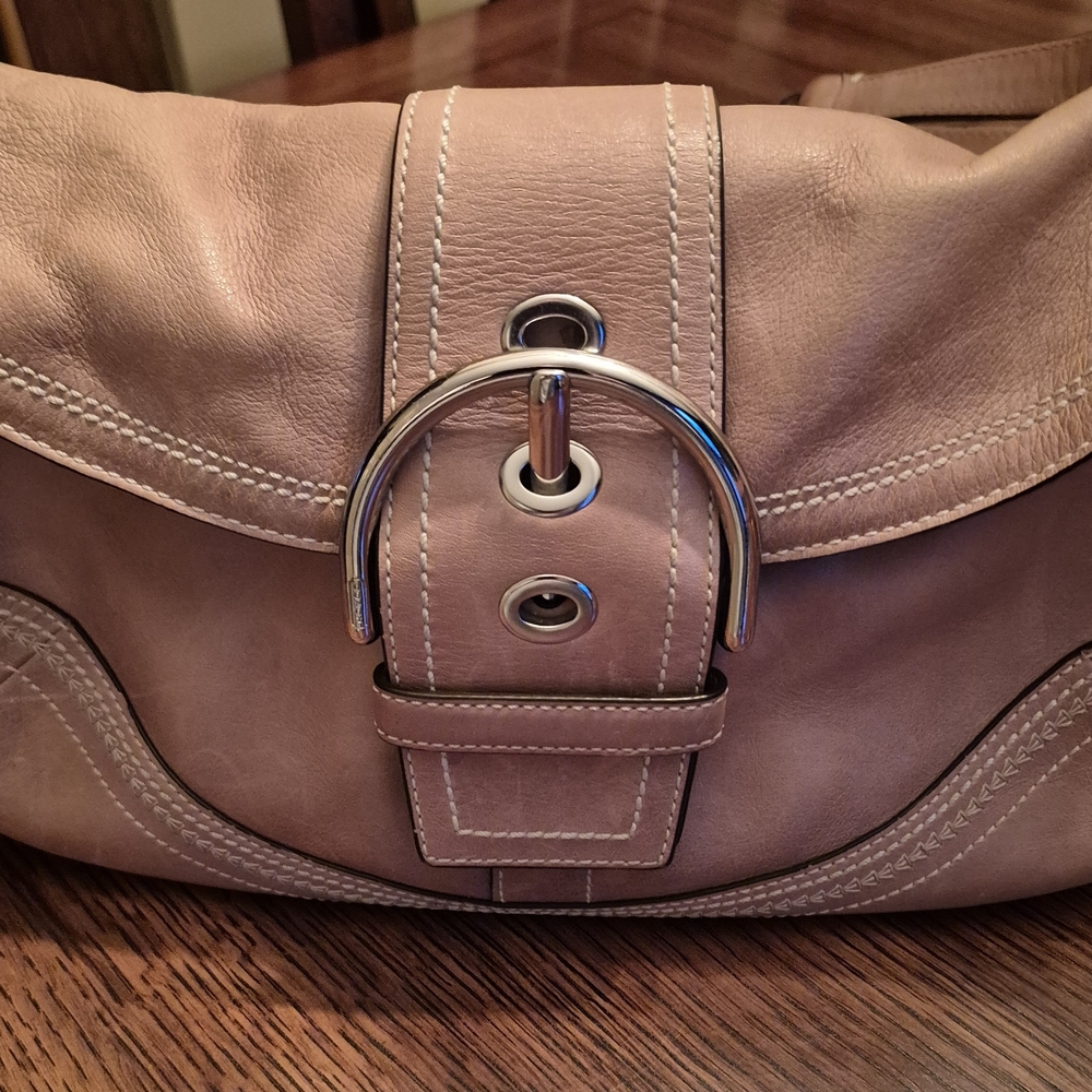 Coach Tan Leather Shoulder Bag